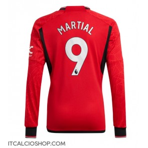 Manchester United Anthony Martial #9 Prima Maglia 2023-24 Manica Lunga